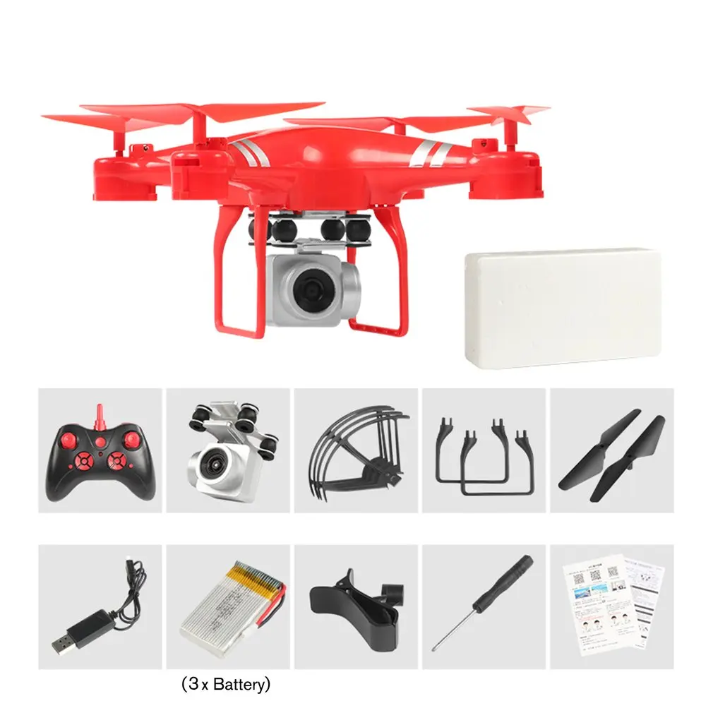 KY101 2,4G RC Drone с 4 K/1080 P HD Камера удержания высоты «Безголовый» режим 3D флип р/у Дрон вертолет 3/2/1 батареи - Цвет: 4K 3B