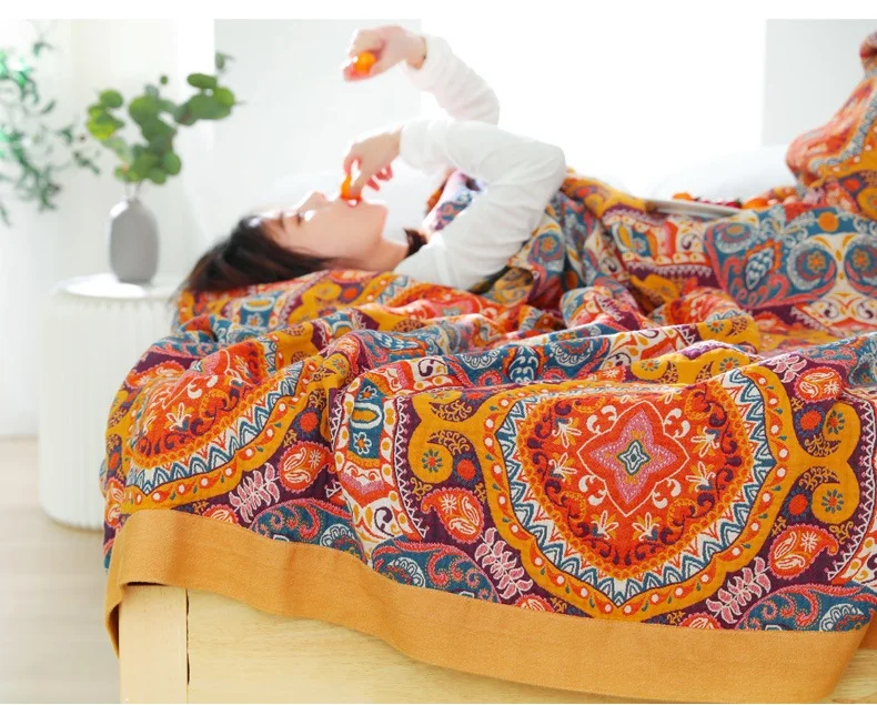 Junwell 100% Cotton Muslin �� ���� ��� ���� Ŀ�� ���� ħ�� Ŀ�� �θ�ƽ �÷ζ� ����Ʈ �ٱ�� ���� ��⼺