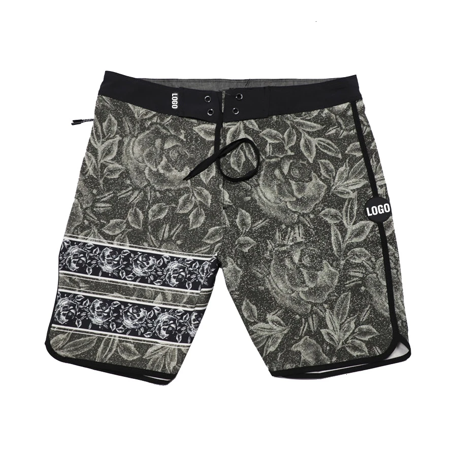 Striped Shorts Beach Shorts Men Bermuda Short Quick Dry Silver Men's Brand Spandex Boardshorts Board Shorts Brand Swimwear