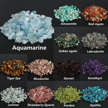 Natural Stone Chip Beads 1