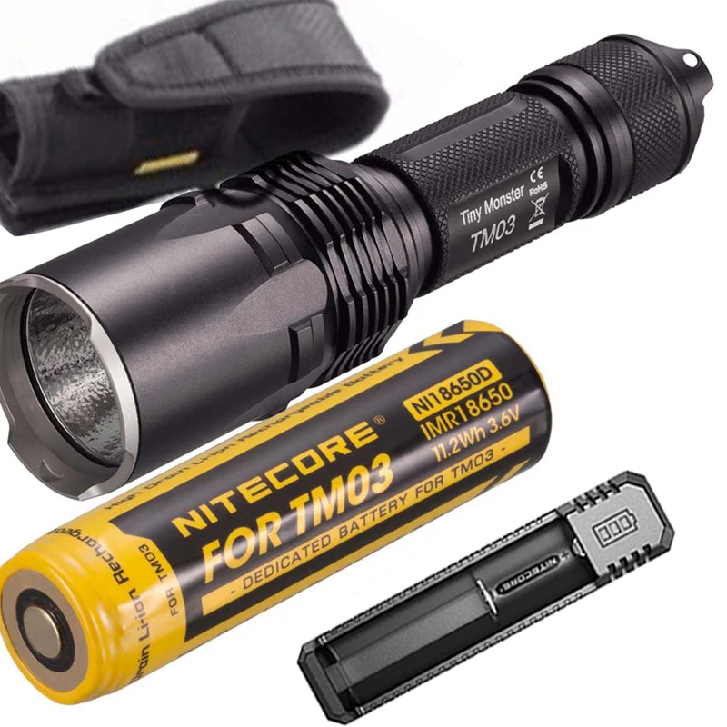 NITECORE TM03 TM03CRI тактический фонарь CREE XHP70 светодиодный Макс 2800LM дальность луча 289