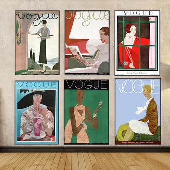 

Wall Art Pictures Posters prints Canvas Painting Vintage prints Vogue poster Retro Posters For Living Room Modern wall art decor