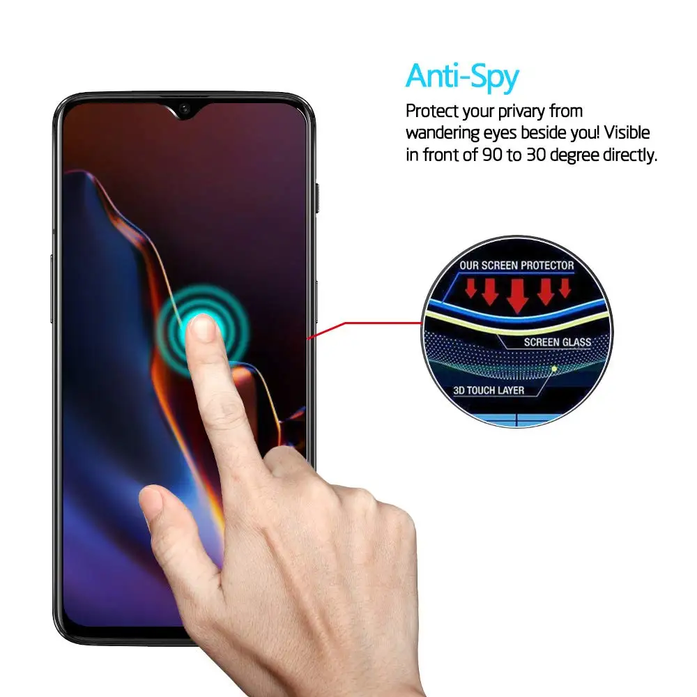 Закаленное стекло 9H для защиты экрана OUKITEL Y4800 защита от подглядывания C15 C16 Pro