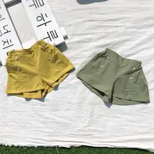 Новое поступление, шорты для девочек, летние хлопковые шорты для девочек, От 1 до 6 лет, PP647