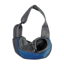 Переносная сумка для собак, кошек, щенков, сумка на плечо, сумка-кошелек, слинг, рюкзак, синий, S