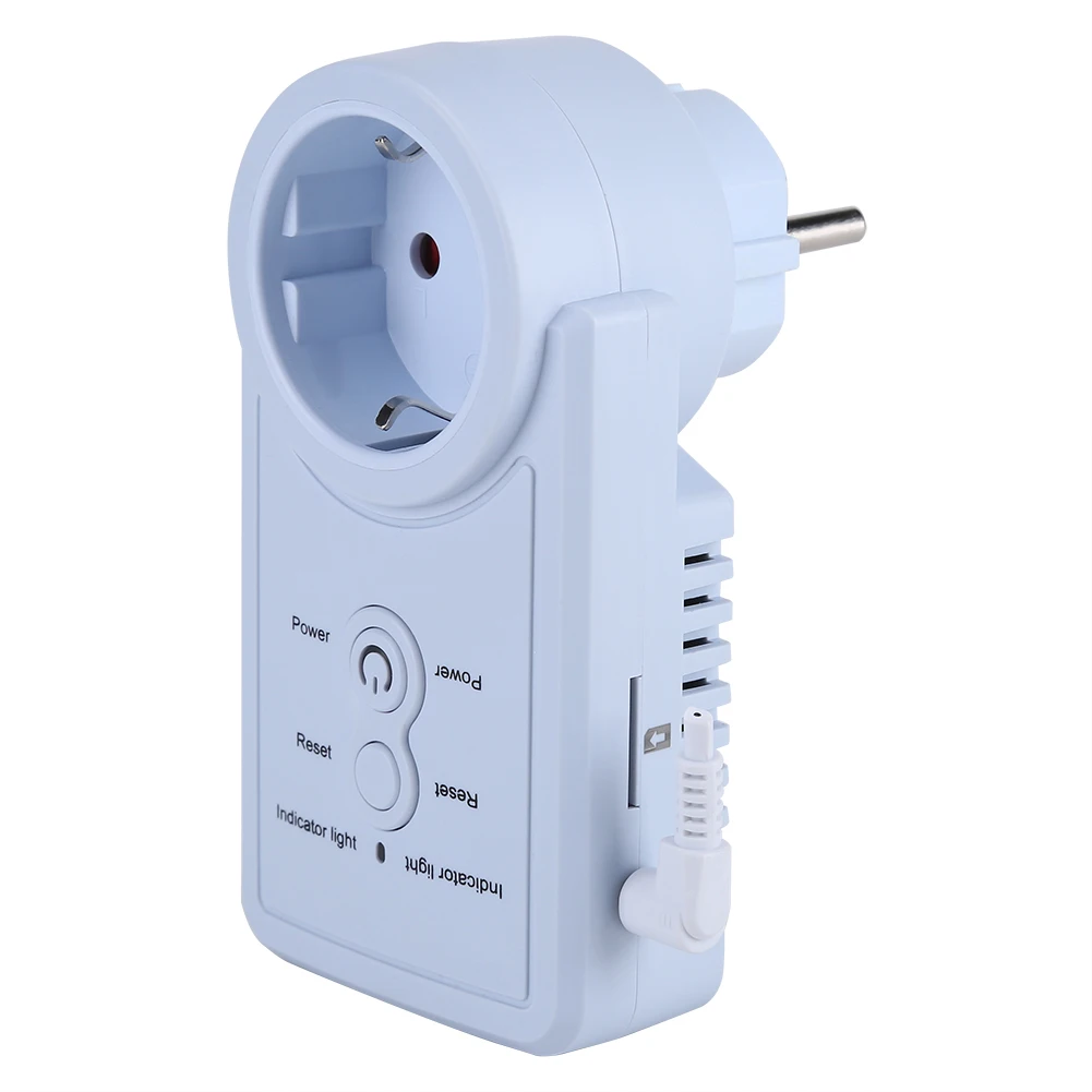 

Timing Socket Smart GSM Power Outlet Plug Socket With Temperature Sensor SMS Command Control(Russian/English Version)
