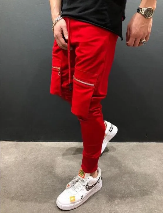 Men Slim Fit Zipper Pocket Long Pant Autumn New Casual Sport Trousers Men's Small Feet Joggers Pants Male Stacked Sweatpants Men Slim Fit Zipper Pocket Long Pant Autumn New Casual Sport Trousers Men's Small Feet Joggers Pants Male Stacked Sweatpants