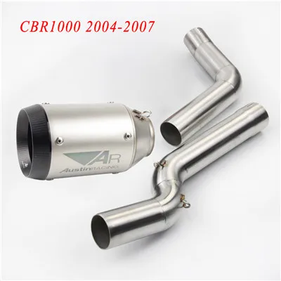 CBR 600 для Honda CBR600 cbr600rr 2005- CBR 1000 2004-2007 мотоцикл передняя средняя Соединительная труба глушитель труба - Цвет: D