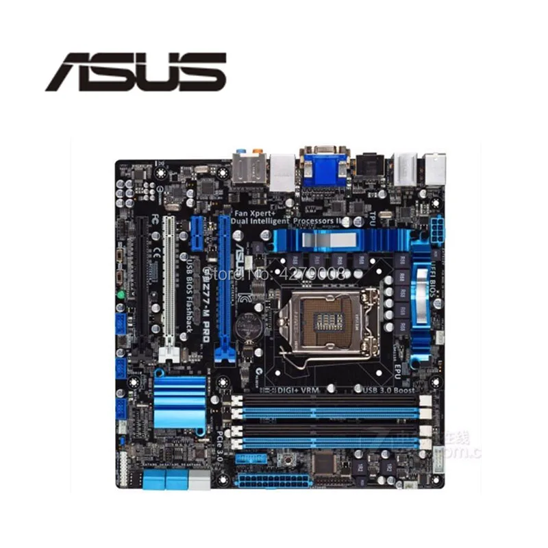 Разъем LGA 1155 PCI E 3 0 USB3.0 SATA3.0 для ASUS P8Z77 M PRO настольная материнская плата Z77 DDR3 б/у