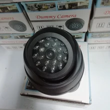 Мини-Манекен Поддельные камеры наблюдения CCTV безопасности Водонепроницаемый Открытый Крытый купольная камера мигающий светодиодный светильник