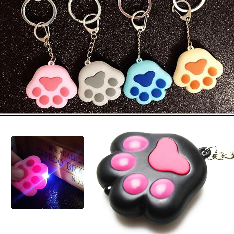 Брелок Kawaii Cat Paw Toy пластиковый брелок милая сумочка подвесное освещение Прямая поставка