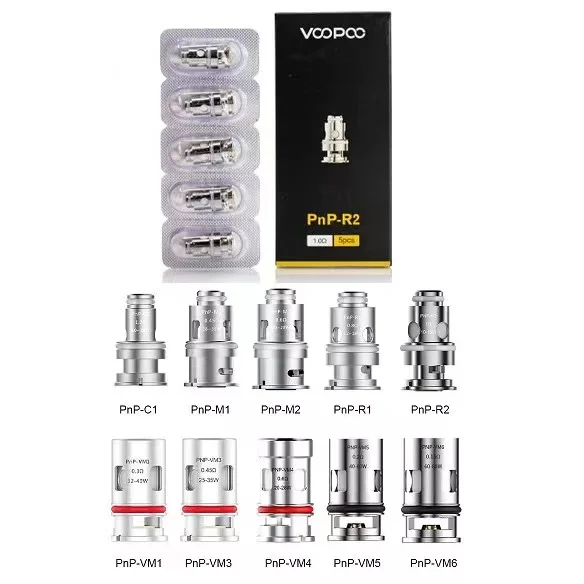 Оригинальные сменные катушки VOOPOO PnP TM1/R2/C1/MI/VMI/VM3/VM4/VM5/VM6 PNP для пульверизатора Vinci X R