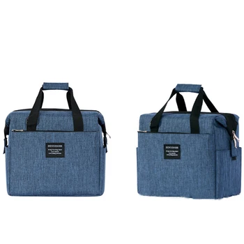 

Thicken oxford Folding Fresh Keeping Waterproof Lunch Bag Cooler Bag For lunch Steak Insulation Thermal Bag Insulation Ice Pack