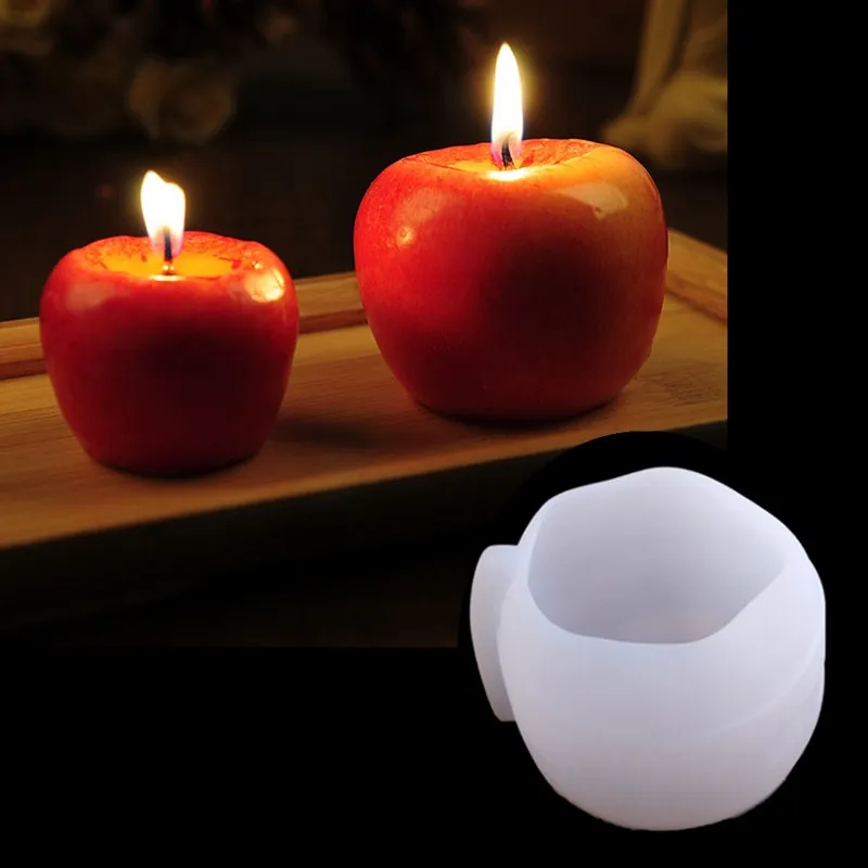 Силиконовая форма в форме яблока DIY помадка мыло свеча штукатурка инструмент для