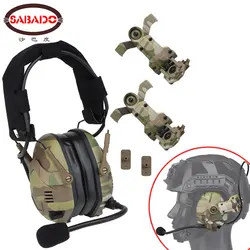 Tactical HeadSet Noise Reduction Lithium Battery Aviation Communication For Fast Maritime SF Highcut Helmet M-Lok ARC Guide Rail
