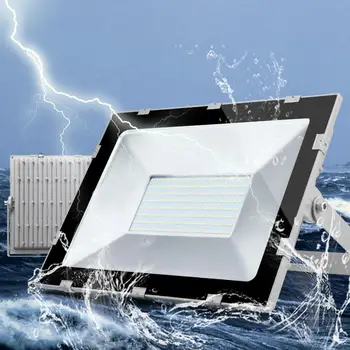 

2PCS Ultrathin LED Flood Light 200W IP65 220V LED Spotlight Refletor Outdoor Lighting Wall Lamp Floodlight Cool White Ordinary