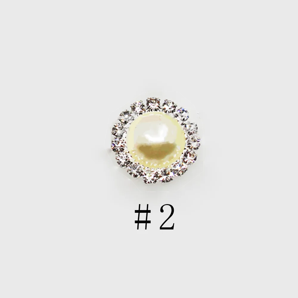 Colorful Pearl and Rhinestone Decorative Hair Accessories - 10pcs Set