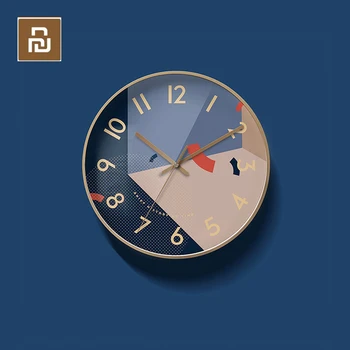 

Youpin New Clock Watch Wall Clocks Simple Modern Quartz Clock Mute Solar Movement Home Decoration Living Room Quartz Clock