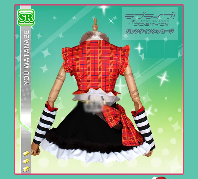 Индивидуальный размер Lovelive Sunshine Aqours Рождественский хор Watanabe You Косплей Костюм Платье Лолиты униот аниме одежда наряды COS