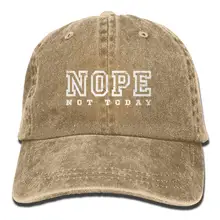 Nope Not Today джинсовая кепка регулируемая Женская мини бейсбольная кепка