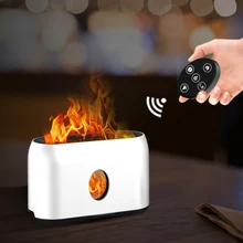

Air Humidifier for Car with Flame Night Light USB Rechargeable Aromatherapy Diffuser with Time Settings Home Xmas Decoration