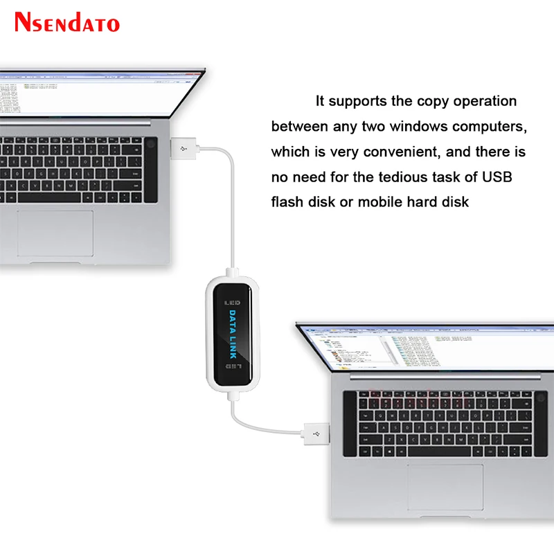 USB 2.0 PC To PC Sync Data Link Transfer Bridge Extension Cable Male to Male Online Share Net Data File Transfer USB2.0 Cable