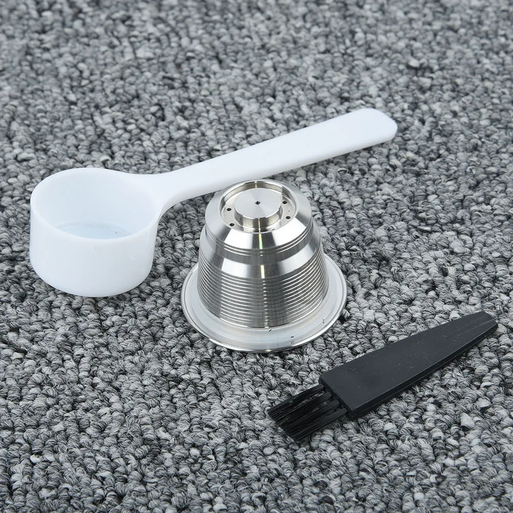 

Stainless Steel Coffee Capsule Refillable Reusable For Nespresso Machine