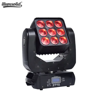 

RGBW 4in1 9x12W LED Matrix Moving Head Light for Stage TV theatre TV studio Rental and Disco Nightclub