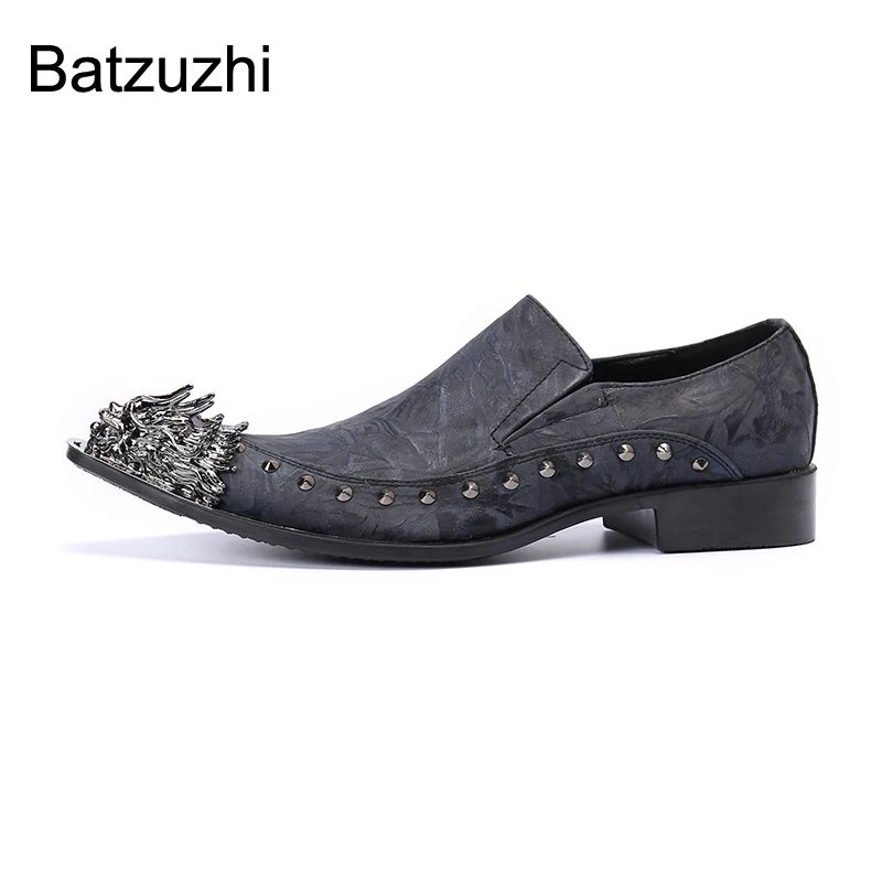 

Роскошные мужские туфли Batzuzhi, Кожаные классические туфли ручной работы, мужские деловые кожаные туфли