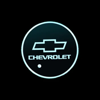 

1pcs New Car Styling Luminous For Chevrolets Chevy Cruze Atmosphere Logo Light LED Cup Drink Holder Anti Slip Lamp Accessories