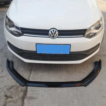 

3pcs/set Front Bumper Diffuser Bumper Protector For 2012-2018 Volkswagen POLO Front Bumper Lip Diffuser Decoration