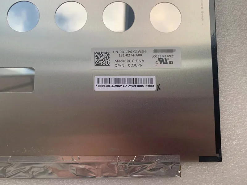 Painel de Exibição de Substituição do Laptop 13.3 Polegada Lq133m1jw21 Ips Tela Lcd Edp 30pin 60hz Fhd 1920*1080 100 Srgb P54g P54g002 Novo - Imagem 4