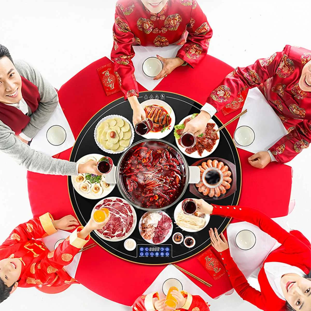 

Household Multi-functional Hot Pot Hot Meals Insulation Board Dish Machine Heating Board Intelligent Heating Food Hot Food Table
