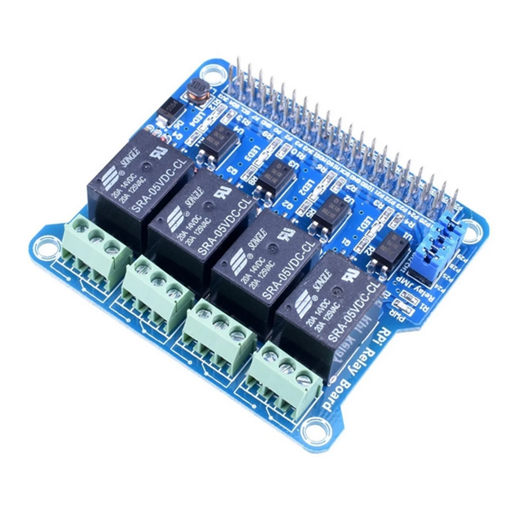 

Raspberry Pi Power Relay Board Expansion Module Shield Supports RPi A+/B+/2 B/3 B for Home Automation Intelligent