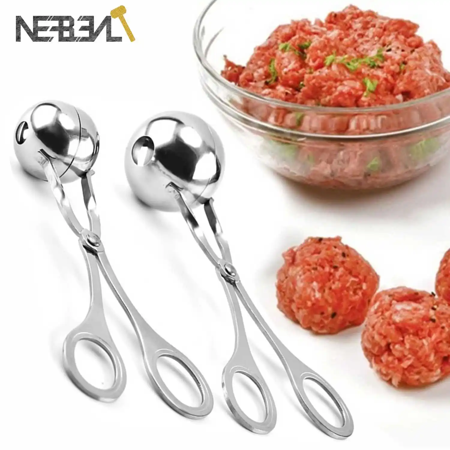 

Кухня удобный аппарат для приготовления фрикаделек Нержавеющая сталь зажим для фаршированных фрикаделек DIY рыбы мяса прибор для формирования рисовых шариков антипригарная форма для фрикаделек