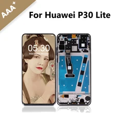 Дисплей с рамкой для huawei P30 Lite, ЖК-экран для huawei Nova 4E, сенсорный дигитайзер для телефона
