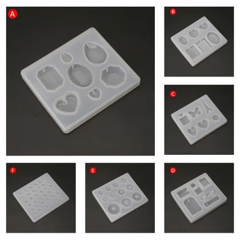 

Silicone Mold Mirror Crafts DIY Jewelry Making Pendant Epoxy Resin Cake Findings