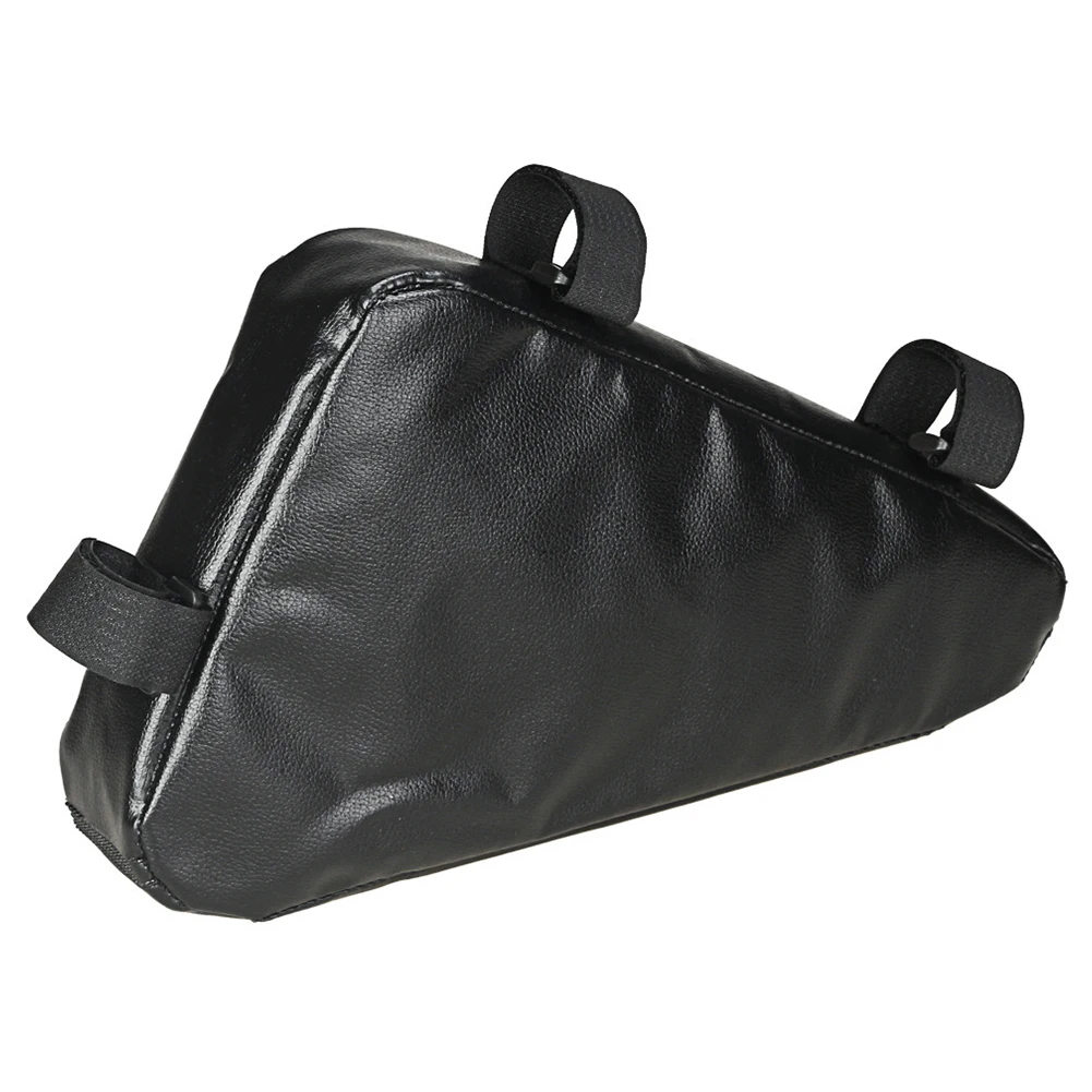 Triangle Pack PU Leather Hanging Bicycle Bag Storage Cycling Outdoor Pouch Frame Saddle Waterproof Front Tube Accessories
