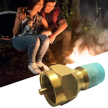 

1Pcs Gas Tank Conversion Head Outdoor Camping Stove Tank Overcurrent with Connection Gas Protection Adapter Y9E3