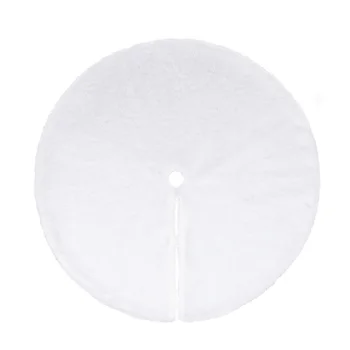 

AMOSFUN Christmas Tree Skirt Soft Snow Holiday Tree Ornaments Decoration Christmas Tree Cover Home Party Decor 120 cm (White)