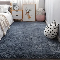 Thick Mats Plush Bedside Area Shaggy Rug For Children Home Decoration Baby Crawling Living Kids Room White Carpet Bedroom Decor
