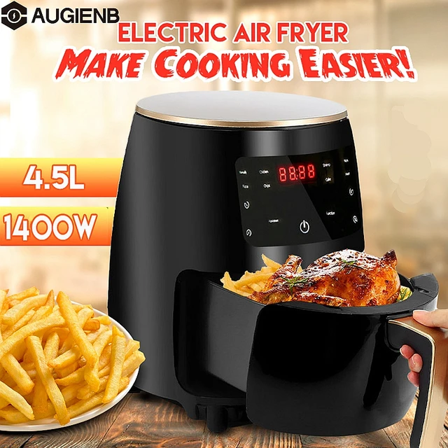 Friggitrice intelligente AUGIENB 4.5L per friggitrice ad aria senza olio  domestica tostapane forno grande capacità friggitrice ad aria digitale -  AliExpress