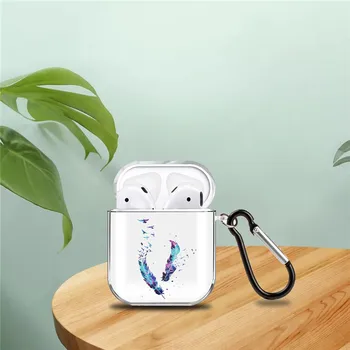 

Cartoon Cute Transparent soft Bluetooth Wireless Earphone Case For Apple Airpods Protective Cover Headphone Accessories Box