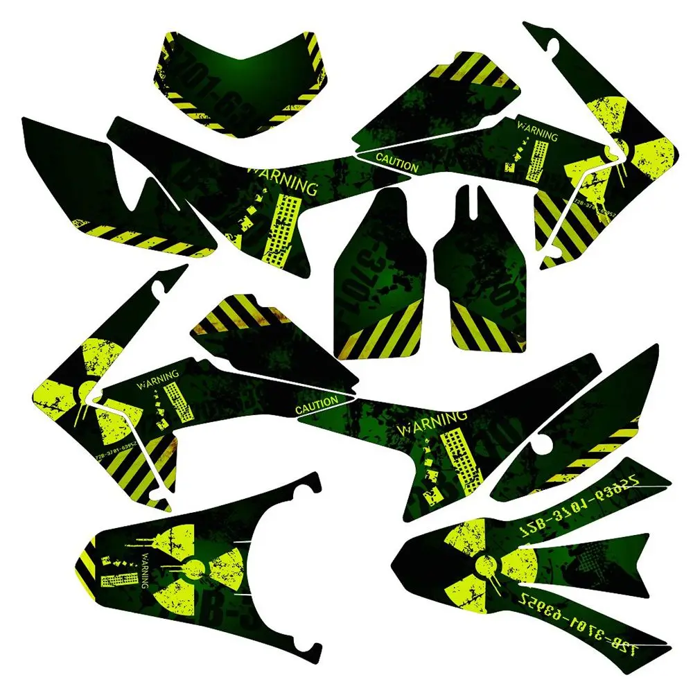 

New Full Graphics Decals Stickers Custom Number Name 3M Bright Matte Stickers Waterproof For HONDA CRF250L 2013-2014