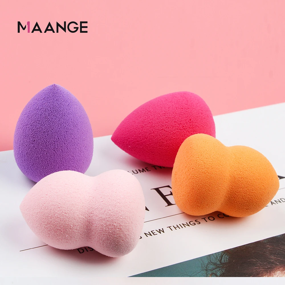 4 шт. губка для макияжа MAANGE косметическая основа искусственная тыква пудра в