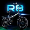 Bicicleta eléctrica plegable de 20 pulgadas, 500W, 48V, 15Ah, neumático ancho, Crucero de playa, batería de litio ► Foto 2/6
