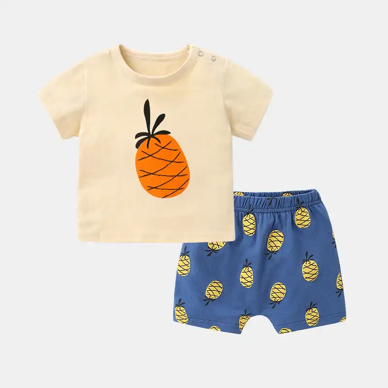 新生児スーツパイナップルカジュアル子供着用年男の子の夏服服セットガールボーイ Clothing Sets Aliexpress