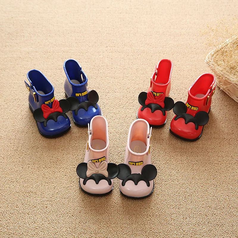 

Children's Shoes 2019 New Children's Rain Boots Boys and Girls Non-slip Rubber Shoes Children's Rain Boots Baby Bow Water Shoes