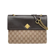 

New fashion handbags fashion chain printed retro one shoulder inclined shoulder bag portable backpack