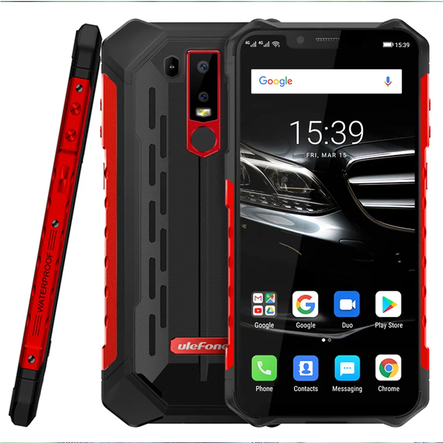 Ulefone Armor 6E Android 9,0 6," IP68 Водонепроницаемый Helio P70 4G+ 64G для распознавания лица NFC Беспроводная зарядка прочный мобильный телефон